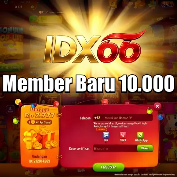 IDX66 Bonus Member Baru 100%